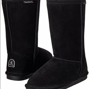 BearPaw Womens Boots Tall Black